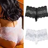 Sexy Panties Women High Waist Lace Thongs Strings Underwear Ladies Hollow Out Underpants Imitation Lingerie ► Photo 3/6