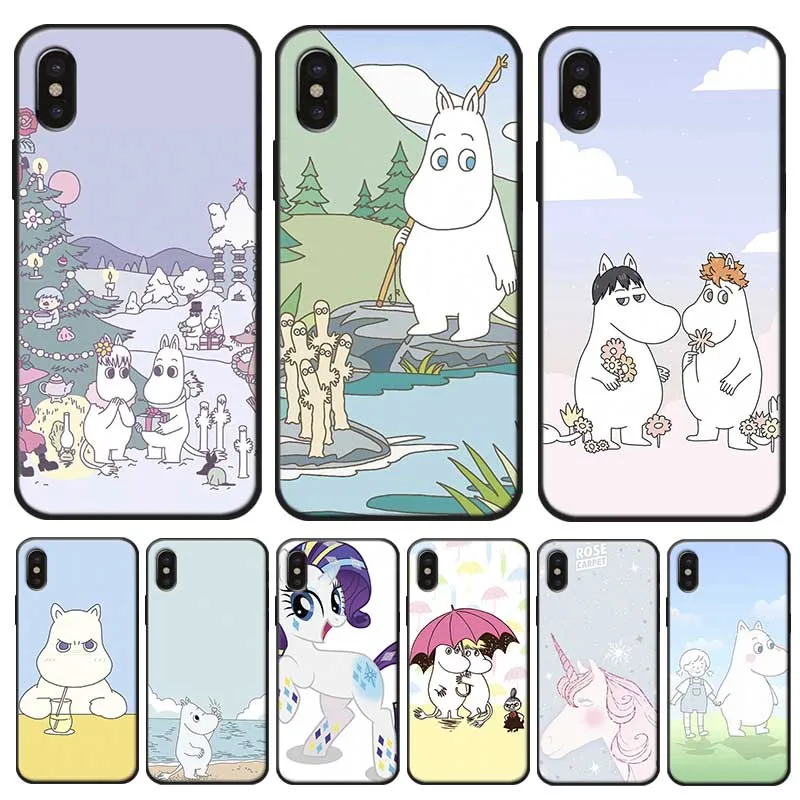 Hippo единорог с радужной гривой милый чехол изображением животного для iPhone 11 Pro Max