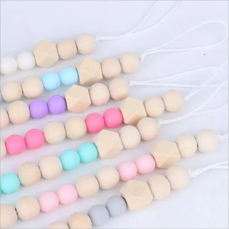 Pudcoco Fast Shipping Cute 1pc Dummy Clip Pacifier Chain Baby Soother Wood Crochet Wooden Toy Non-toxic Pudcoco Fast Shipping Cute 1pc Dummy Clip Pacifier Chain Baby Soother Wood Crochet Wooden Toy Non-toxic