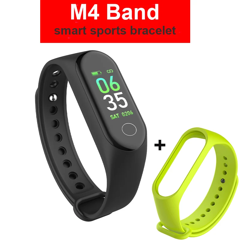 

M3 M4 Smart Bracelet Band With Heart rate Monitor Blood Pressure Fitness Tracker Watch for xiaomi huawei apple Android watch