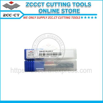 

1pc ZCC milling cutter GM-4R-D6.0R0.5 ZCC.CT 50HRC 4 flutes 6mm diamater radius 0.5 solid carbide end mill