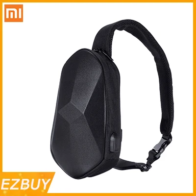 

Xiaomi BEABORN Polyhedron PU Backpack USB Bag Waterproof Colorful Leisure Sports Chest Pack Bags For Mens Women Travel Camping