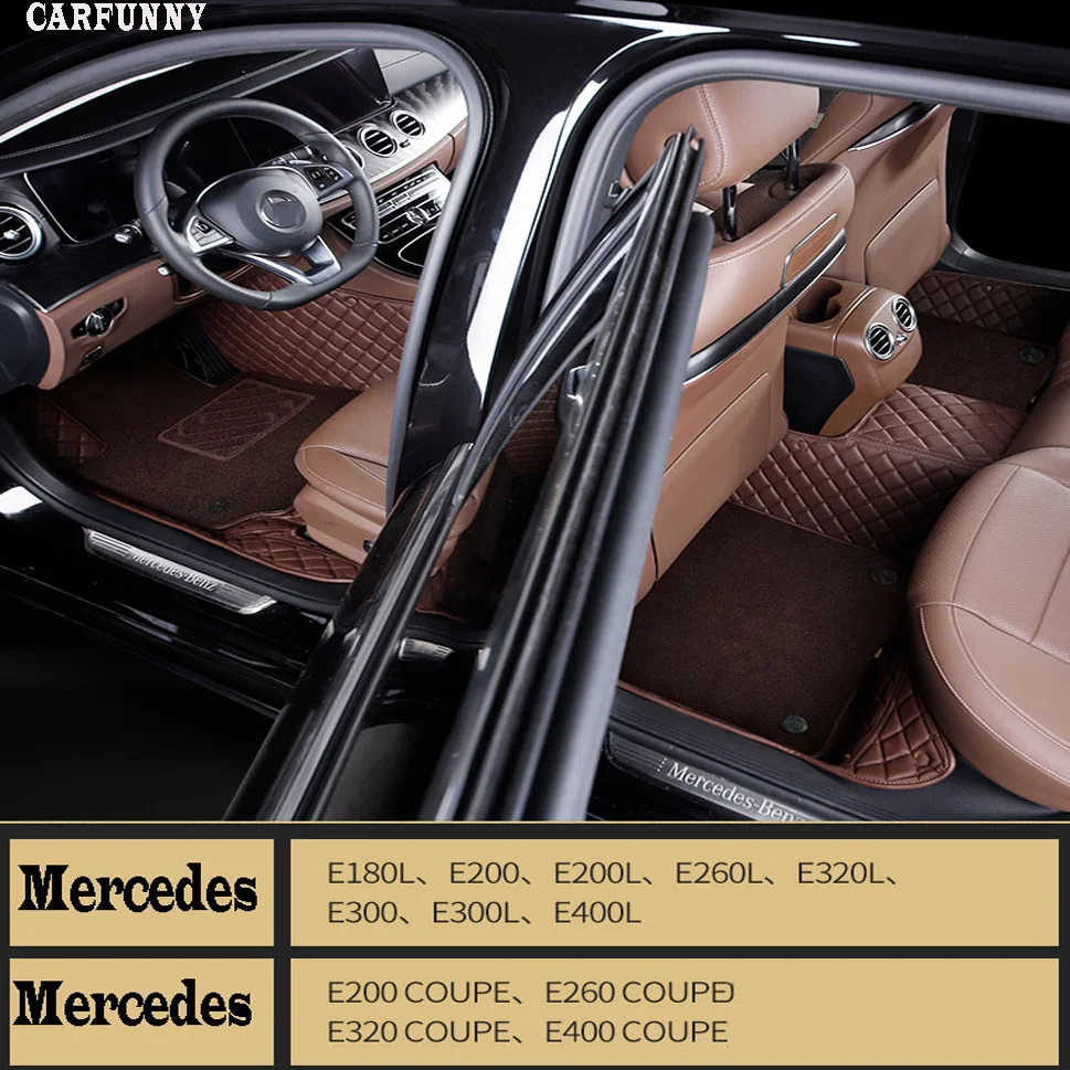 Автомобильные коврики для Mercedes Benz W203 W204 W205 C class 180 200 220 250 300 350 C160 C180 C200 C220 C300 C350