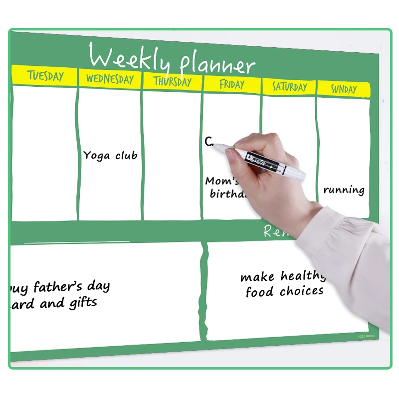 

42x30cm Magnetic Monthly Calendar Pads Erasable Daily Weekly Monthly Planner Organizer Fridge Magnets To-Do List Planning Boards