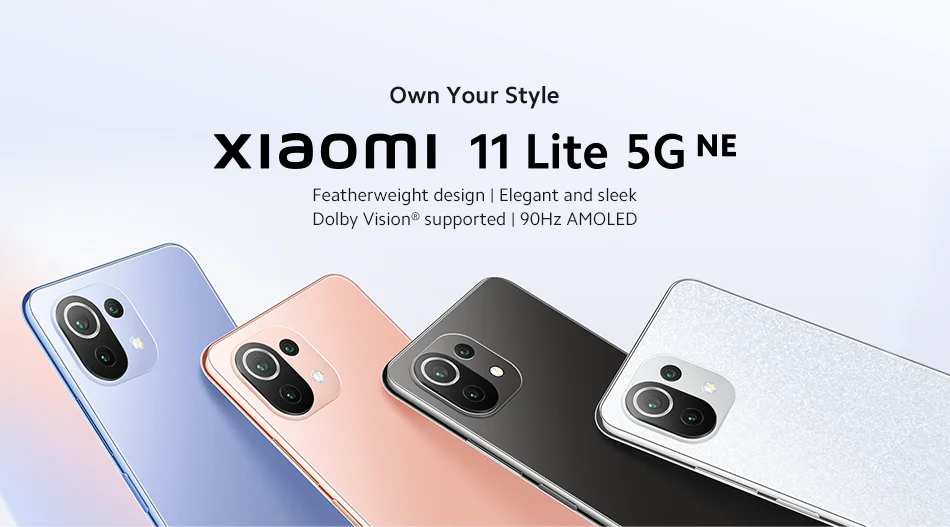 Global Version Xiaomi 11 Lite 5G NFC Smartphone 128GB/256GB Snapdragon 778G 6.55'' AMOLED Octa Core 90Hz 64MP 33W Fast Charge 8gb ram ddr4