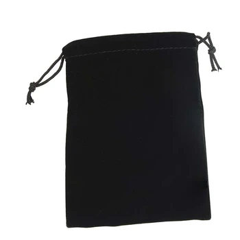 

10 Pcs Stylish Velvet Drawstring Jewelry Pouches/Gift Bags/Pockets-Black
