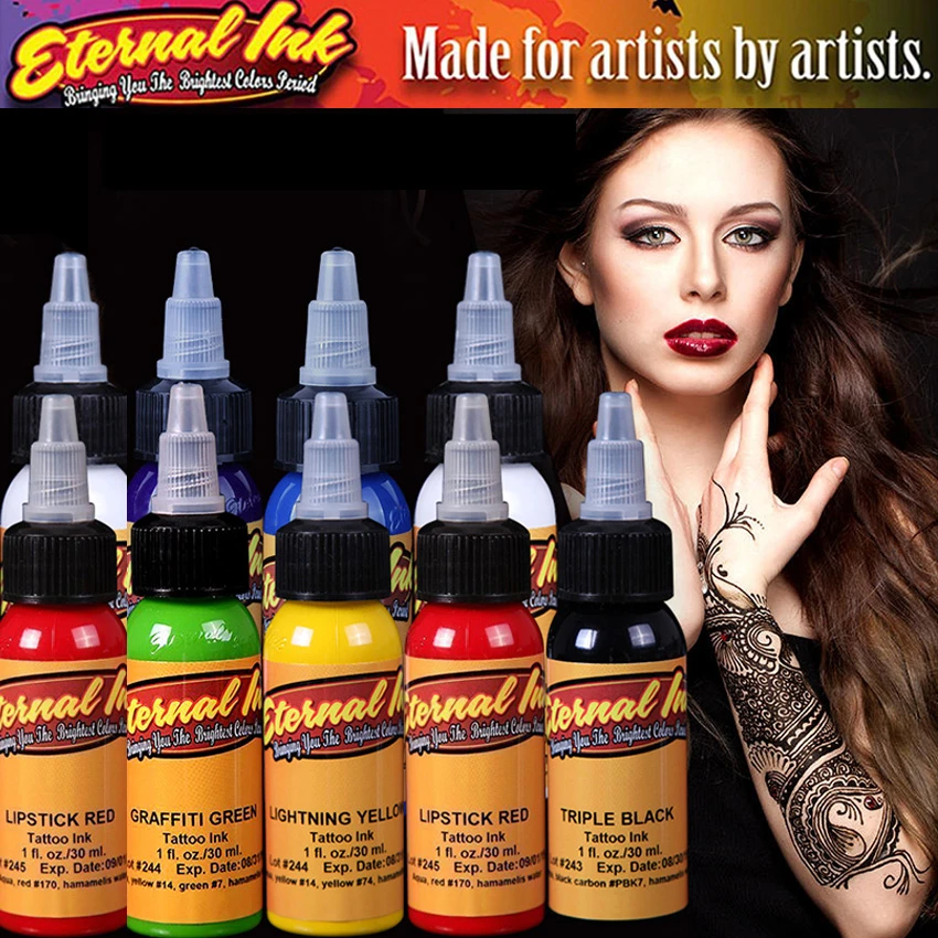 16pcs Body Paint Eternal Tattoo Ink Set Permanent Makeup Coloring Pigment Eyebrows Eyeliner Tattoo Paint Body Makeup Ink Tools Tattoo Accesories Aliexpress