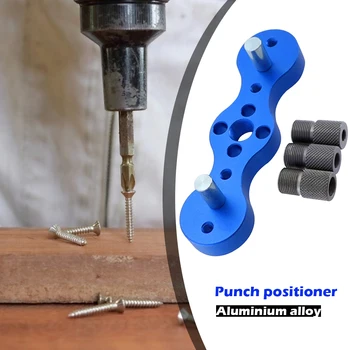 

Pocket Hole Jig Kit 6/8/10mm Angle Drill Guide Woodworking Tool Hole Puncher High Hardness Resistance Drilling Tool