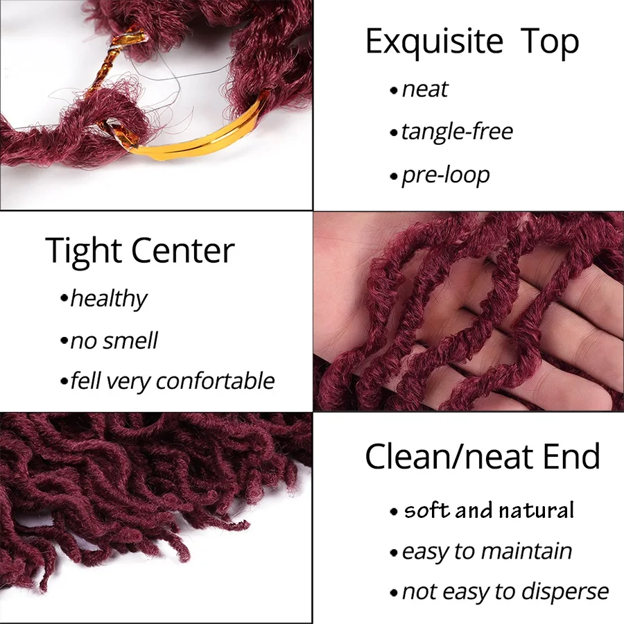 Leeons искусственные локоны в стиле Crochet волосы 12/18 дюймов Ombre богемные цыганские