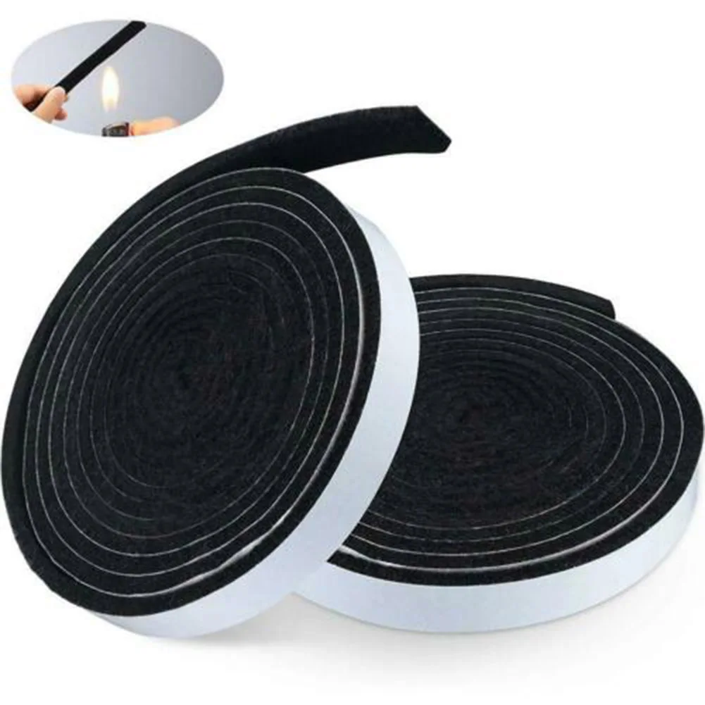 High Heat Barbecue Smoker Gasket BBQ Door Lid Seal Adhesive Sealing Tape for Grill wzpi
