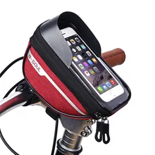 Case-Holder Screen Phone-Mount-Bags Handlebar-Cell Bike-Head-Tube Cycling-Bicycle 