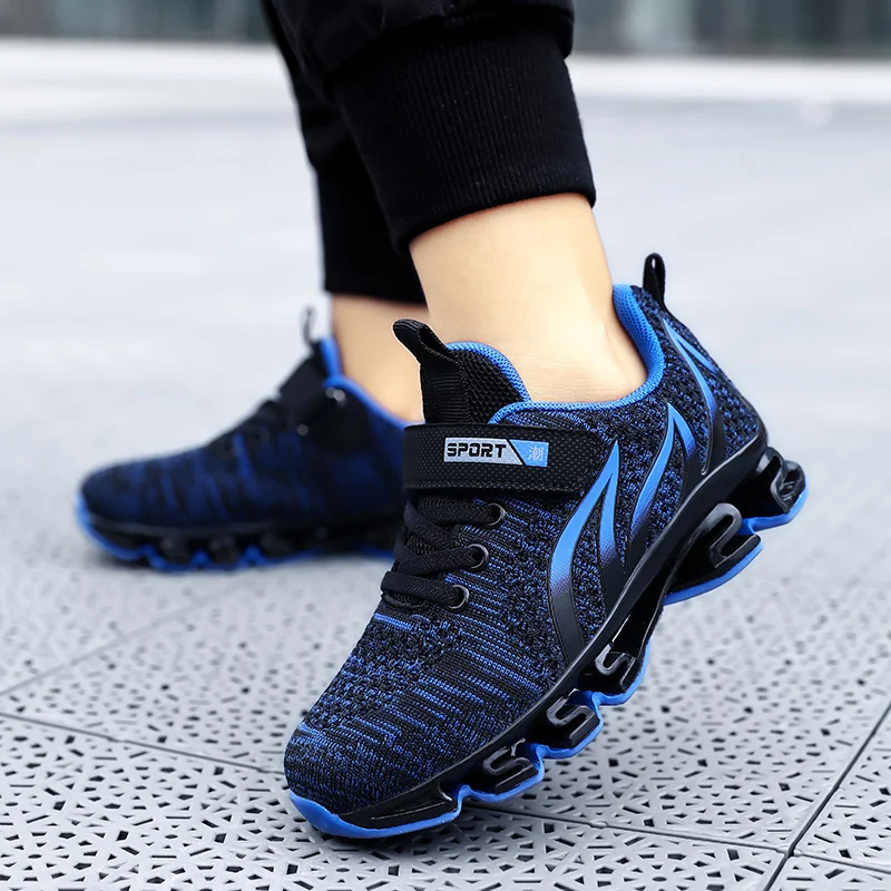 Meninos de Pouco Moda Respirável Crianças Tênis Peso Sapatos Antiderrapantes Calçados Cesta Enfant Garcon 28-39 2020