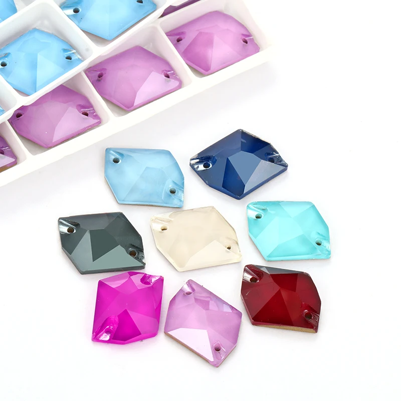 8 цветов блестящие мокко К9 космические стеклянные стразы Кристальные плоские с