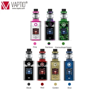 

Original Vaptio Capt'N Paragon Kit 220W Box MOD Vape With 8ml Atomizer Mesh Coil Electronic Cigarette Vaporizer 510 thread