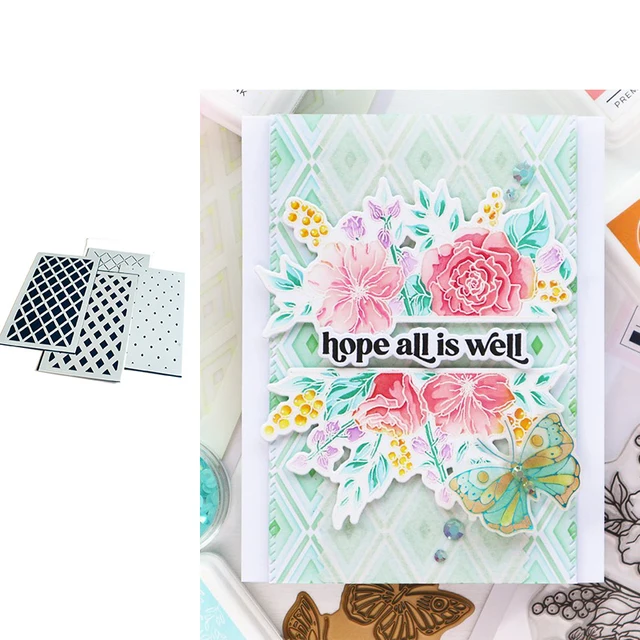 Hot New Arrival Love Stencils For Card Making Diy Layering Flowers Christmas Stencils Background Wall Painting Scrapbook Album Y1139-Stencil