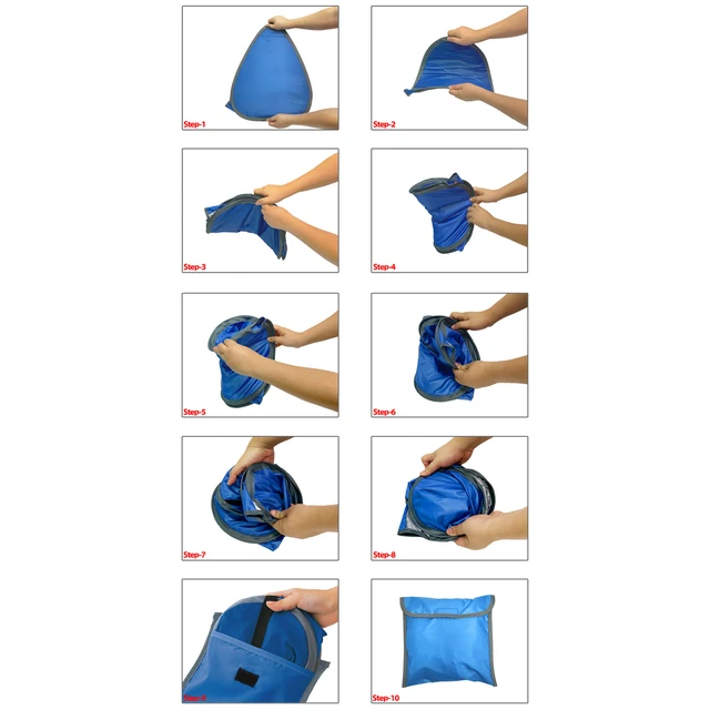 Oxford Cloth Beach Sunshade Sátor Hordozható, Összecsukható Szélálló Kedvtelésből Tartott Állatok Védelme Automatikus Felbukkanó Ablak - Image 4