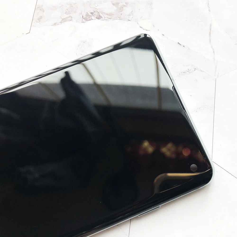 Ｚ  S10 ÷ LCD S10 + G9750 G975F  AMOLED ÷ ġ  ũ Ÿ  ü , 6.4 ġ