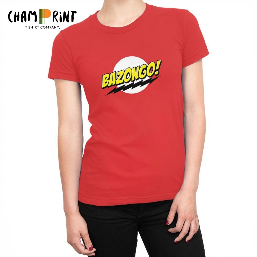 

Women Bazzinga T-shirt The Big Bang Theory Tee Shirt Tops Sheldon Cooper The Flash Geek TBBT T Shirts Classic Female Clothes