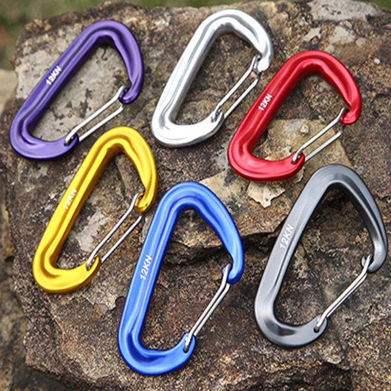 

Multicolor Carabiner Stainless Steel Tactical Multi Function Multi Tool Locking Carabiners Climbing EDC Keychain Key Ring