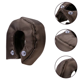 

Lava Fiber Turbo Blanket Engine Heat Shield Barrier Titanium Turbocharger Cover Turbine House For T3 T4 T6 High Quality New