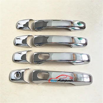 

Exterior Door Handle Cover Trim Accessories ABS Chrome Sticker 8P With Smart Key Hole For Ford Explorer 2011 2012 2013 2014 2015