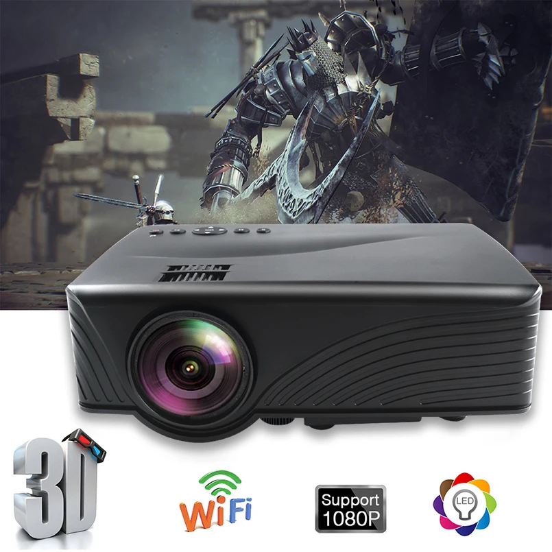Мини проектор для домашнего кинотеатра Android HD 720P|Проекторы кинотеатра| |