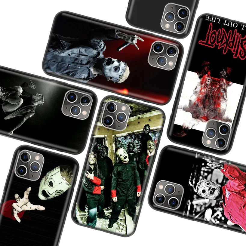 

Slipknot Clown Corey Taylor Black Case for Apple iPhone 11 Pro XR 7 8 6 6S Plus X XS MAX 5 5S SE Soft TPU Silicone Phone Cover C