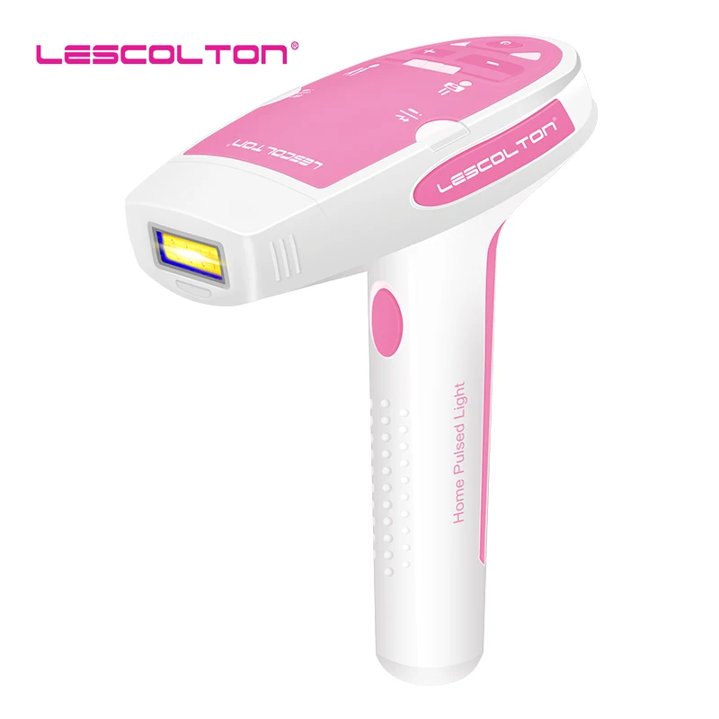 Lescolton T006 IPL лазерная эпиляция Системы лазерный депилятор для волос удаление аппарат для омоложения кожи Эпилятор зон бикини - Цвет: Pink