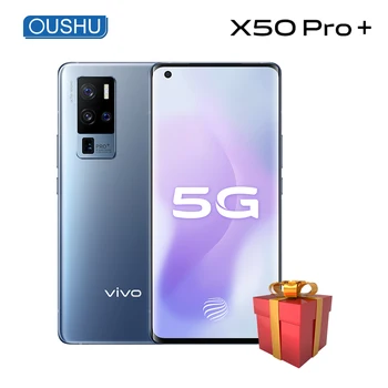 Перейти на Алиэкспресс и купить Vivo x50 pro + 5G мобильный телефон Snapdragon 865 50MP Quad задняя камера 6,56 '120hz изогнутый экран смартфон 4350mAh 44W Flash Charge