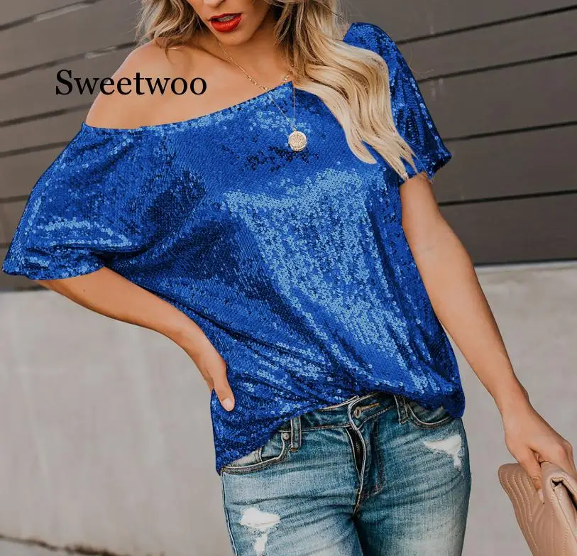 

Женская Клубная рубашка с пайетками SWEETWOO