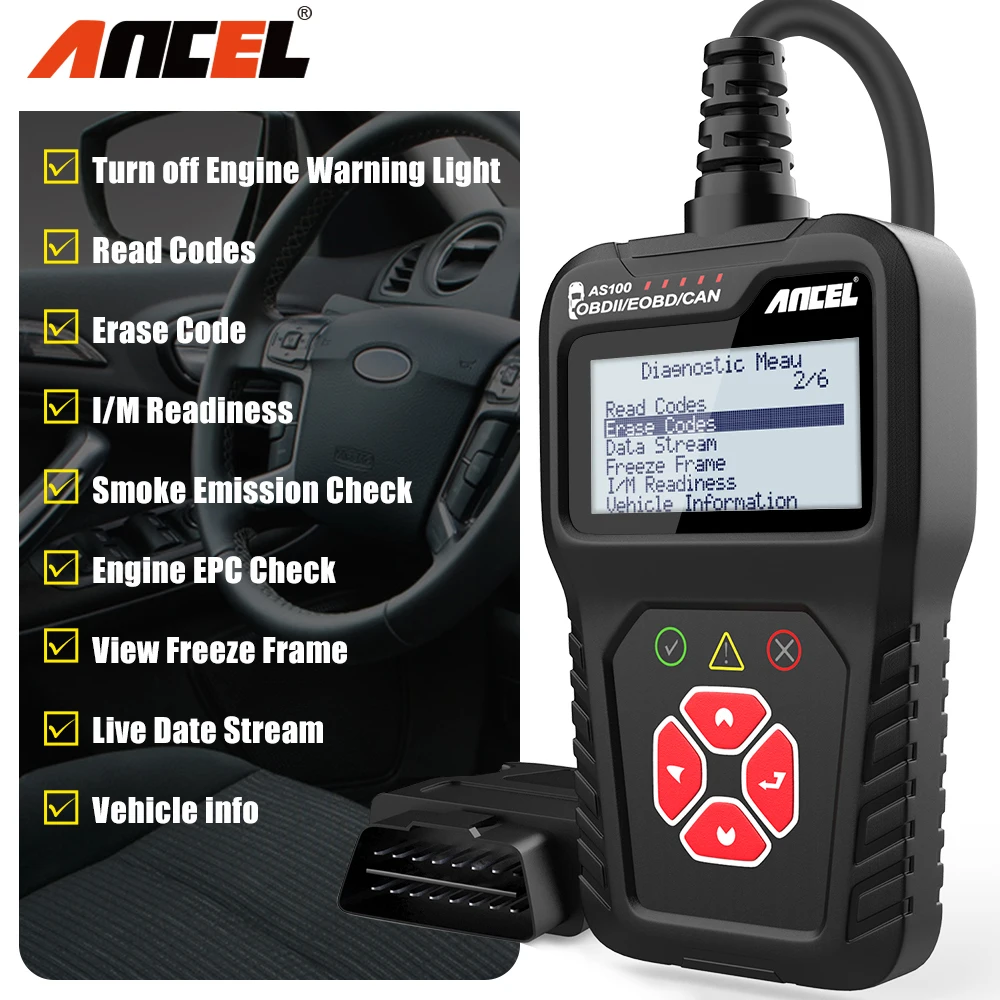 Ancel as100 obd2 инструкция на русском
