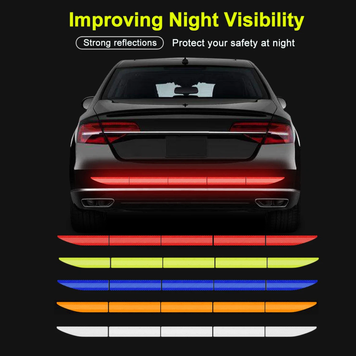 5pcs/set Car Reflectante Reflector Sticker for Citroen C4 C5 C3 Picasso Xsara Berlingo Saxo C2 C1 C4L DS3 Xantia DS4 C8 | Автомобили и