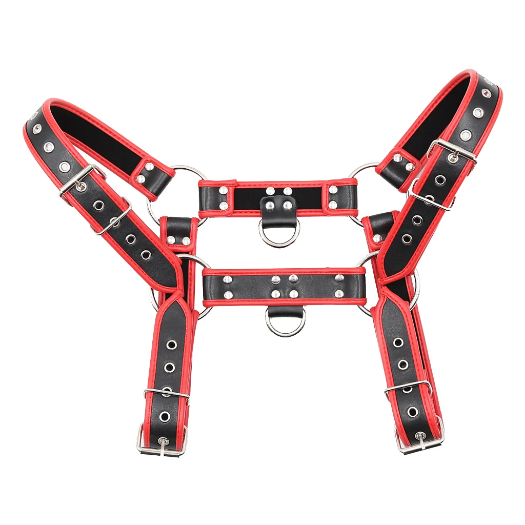 Men Leather Men Chest Harness Belt Body Harness Bandage Role Play Costume
