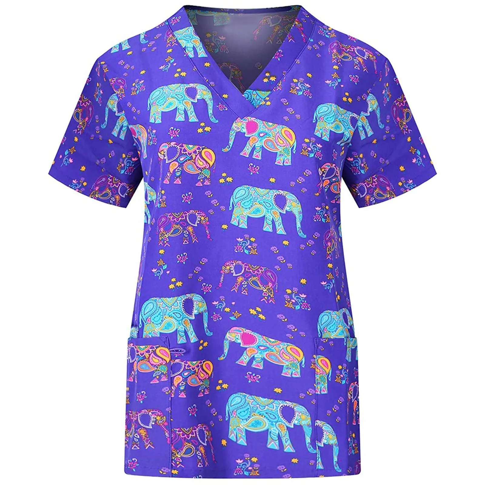 Wholesale Anime scrubs uniform Tops Women Medical Uniform Men pet