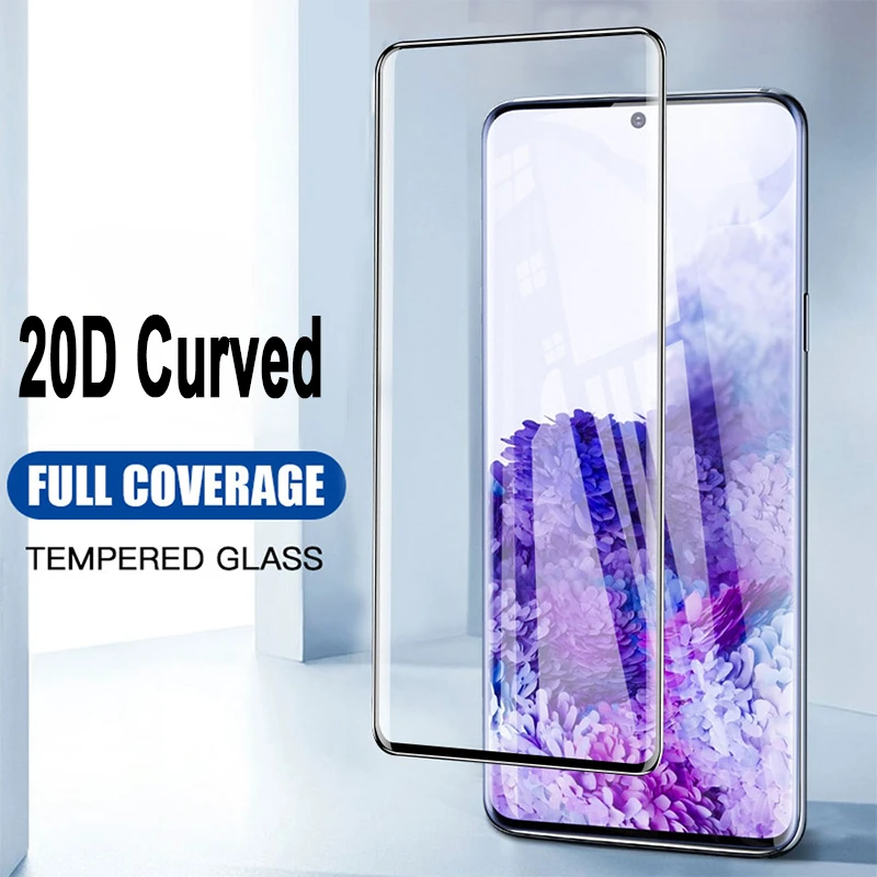 phone protector 3D Curved Tempered Glass For SamsungS8 S8Plus S10 S10Plus S20Plus Full Screen Cover Screen Protector Film For SamsungS9 S9Plus mobile screen protector
