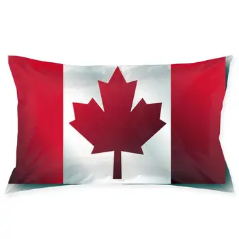 

Canada Flag Fashionable pillowcase and rectangular decorative pillowcase 20 "x30"