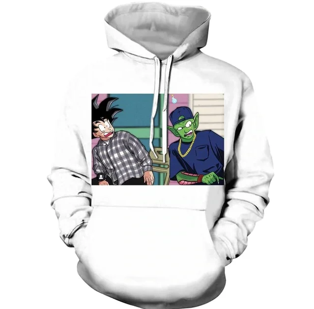 color as the picture PLstar Cosmos Новая модная Толстовка аниме Dragon Ball Z Kid Goku and Master Roshi 3d принт для мужчин и женщин пуловер с круглым вырезом - Цвет: color as the picture