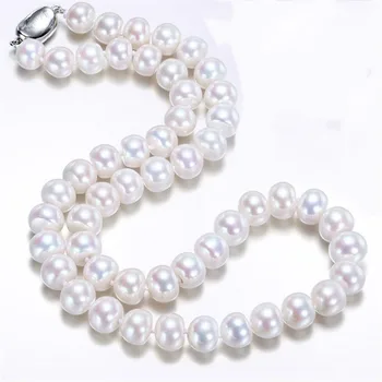 

Large pearl necklace natural genuine female wheel-shaped pearl necklace sweater chain accessories
