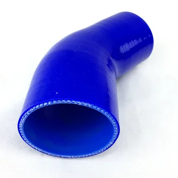 

45 degrees Reducer Silicone Elbow Hose 63 76 83 89MM Rubber Joiner Bend Tube for Car Accessories Cold Air Intake Hose
