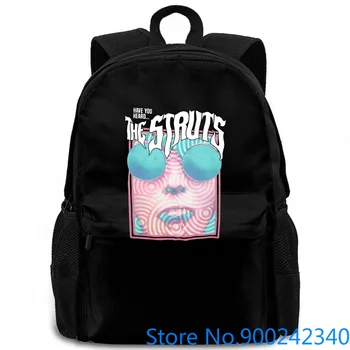 

The Struts Have You Heard Black New Official adult Band women men backpack laptop travel school adult student