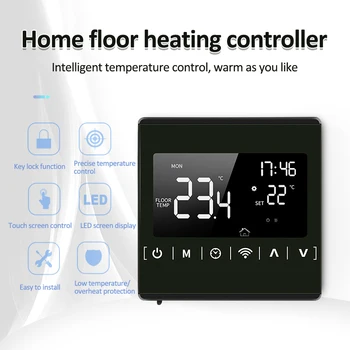 

Floor Heating Thermostat, Lcd Touch Screen Screen Intelligent Temperature Controller
