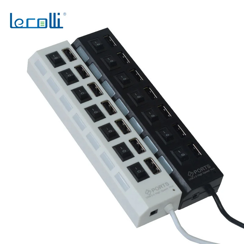 

Extreme Speed Computer Splitter Usb Splitter Multi-Interface Usb2.0hub Usb7 Port Hub Independent Switch Usb Hub Usb+Hub