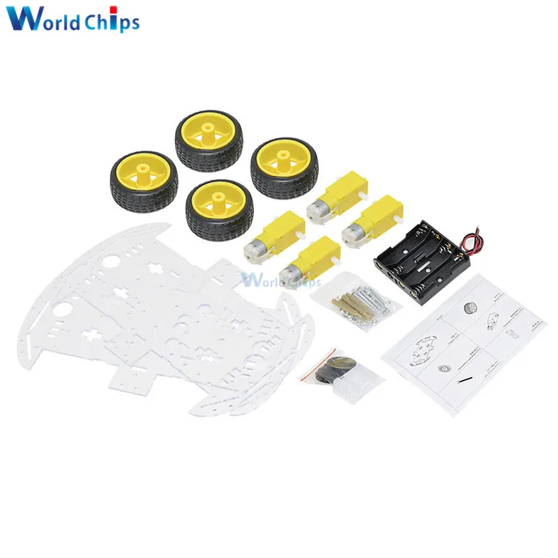 Châssis Robot Tank 4WD avec Moteurs et Encodeurs pour Arduino
