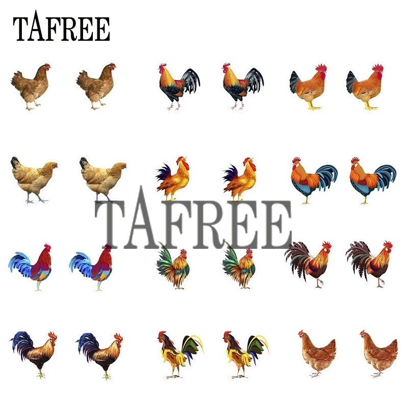 TAFREE животные акриловые серьги на куриный член эпоксидная смола клипсы крошечные