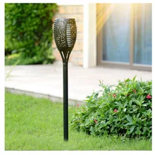 Solar IP65 Waterproof LED Outdoor Garden Landscape Decoration Light Flame Flashing Lawn Light Dancing Flame Light