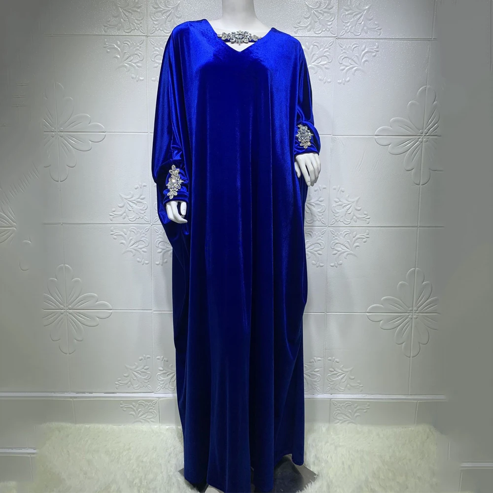 Richkeda Store Muslim Kaftan Abaya Dress Kimono Women Dubai Open