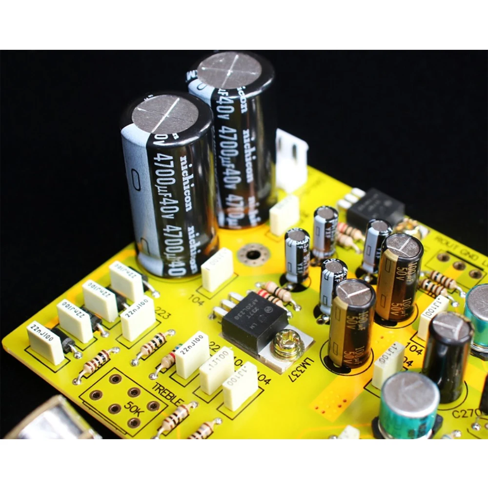 Discreta de Alta Base da Placa em Nad B647 D667 Kits Diy Placa Terminada Totalmente Fidelidade Tom Pré-amplificador Nad3020 2sa992 - 2sc1845 Lm317 337 - Image 2