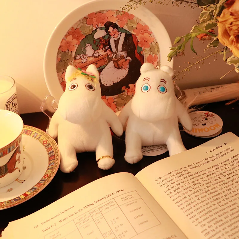 Подлинная авторизация Высокое качество 10 см сидя Moomin песня Nina брелок с мягкой игрушкой милый мультфильм день рождения Рождественский подарок