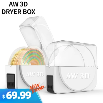 

AW 3D Newest 3D Printing Filament Drying Box storage Holder box-fit arid PLA/SILK Filament machine Best 3d printing partner.