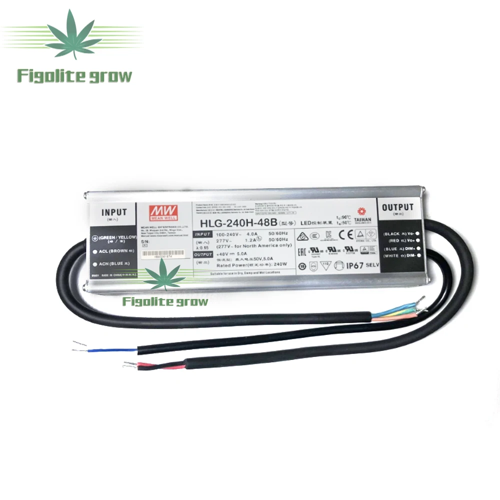 HLG-240H-48B Meanwell driver HLG-120H-48A/B,HLG-240H-48A/B,ELG-150-48A/B,ELG-240-48A/B Power supply 120w/240w 110V/220V 85-265V quantum board - Цвет: HLG-240H-48B